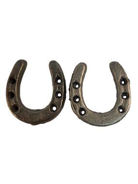 Rustic Iron Horseshoes, Western Home Decor, Farmhouse Wall Accent, Lucky Charm G